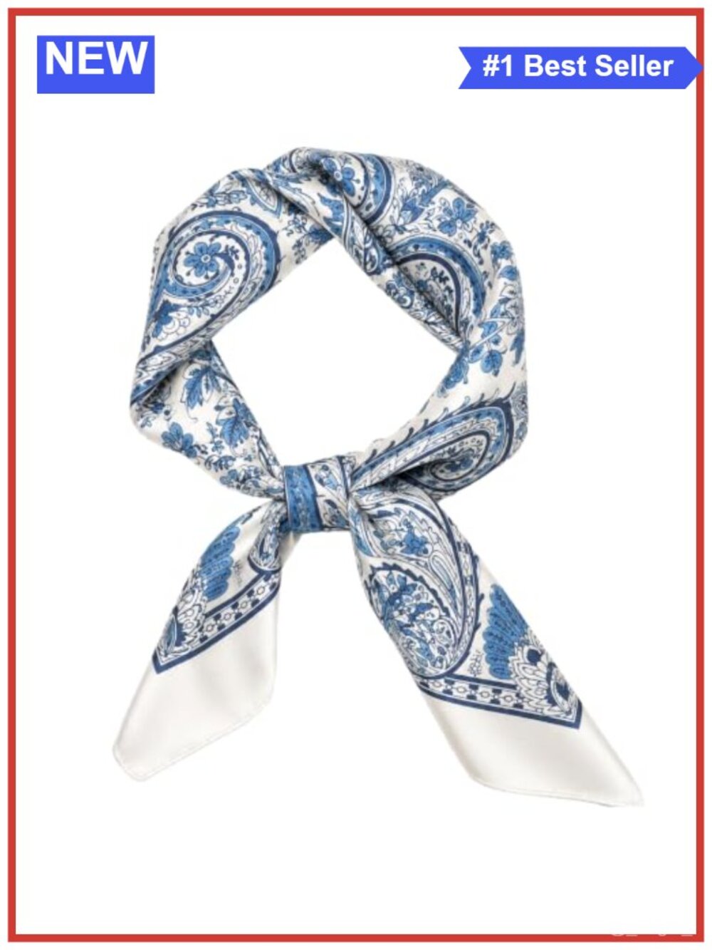 Women Silk Feel Square Scarf Headscarf Neck Wrap Bandana Bag Accessory